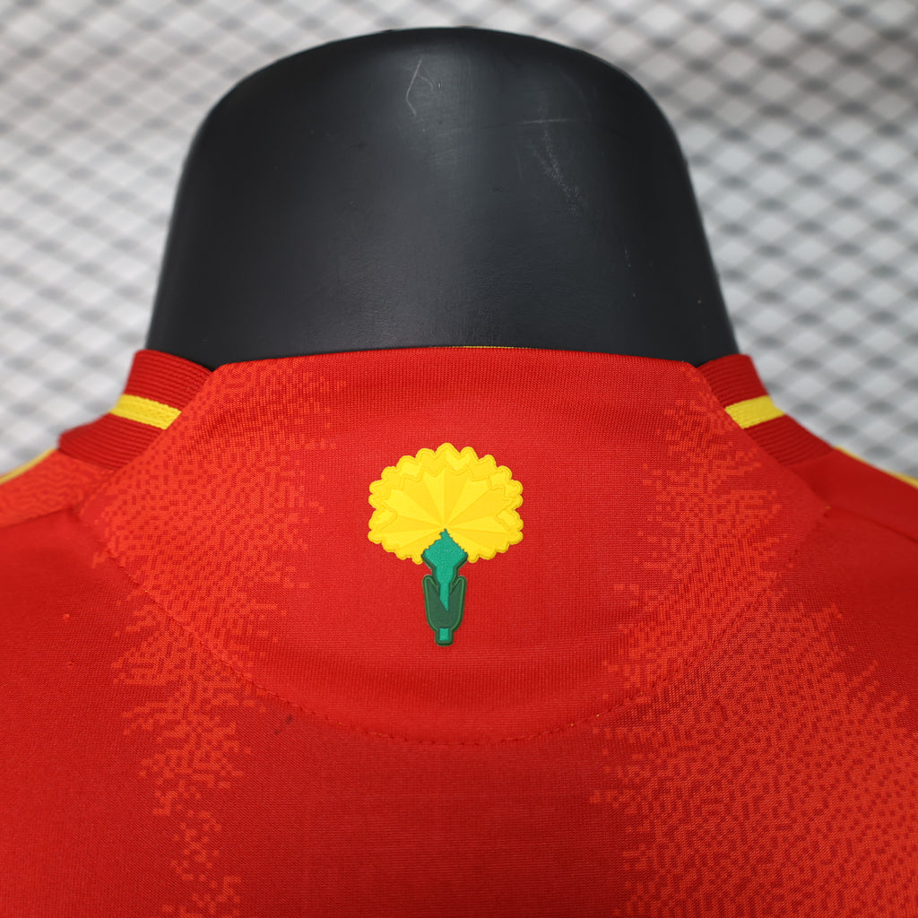 Adidas Spain 2024 Men's Home Player Version Jersey