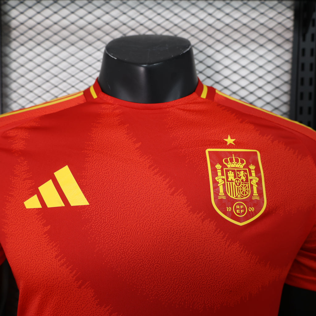 Adidas Spain 2024 Men's Home Player Version Jersey