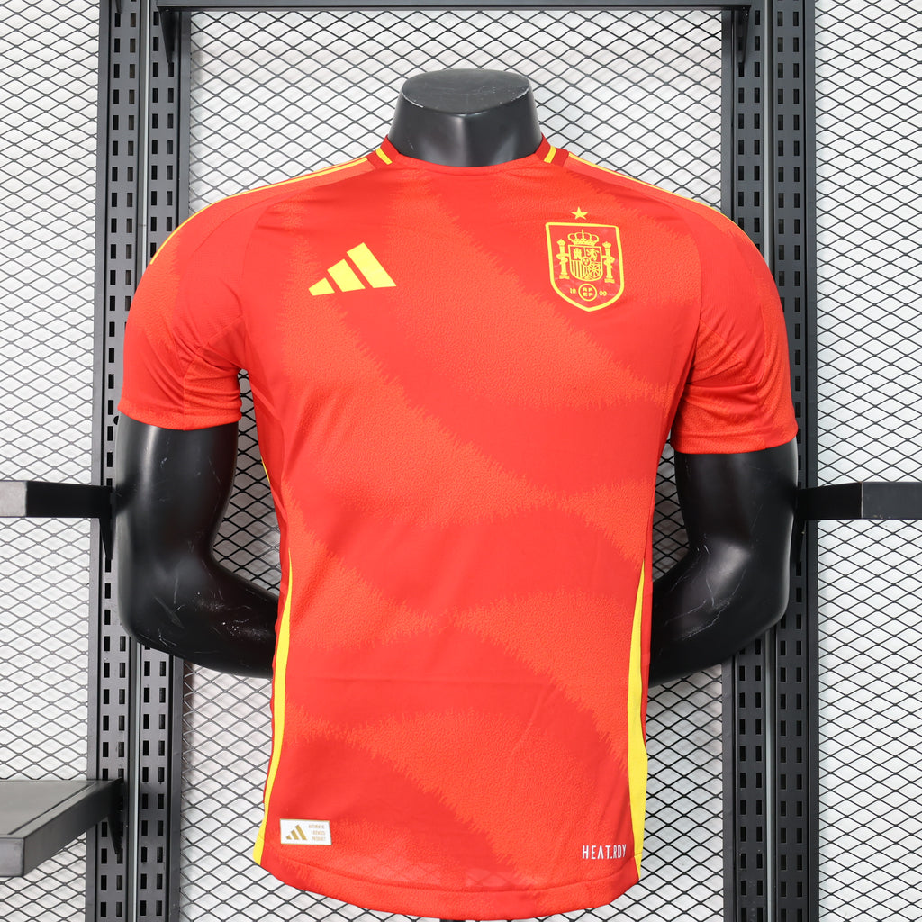 Adidas Spain 2024 Men's Home Player Version Jersey